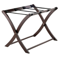 Winsome Wood Scarlett Luggage Rack, Cappuccino (40620)-Constructed of Solid Wood