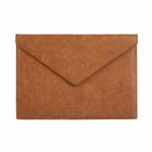 General Supply Goods + Co Vegan Leather Laptop Sleeve - Cognac with Tan Lining-Cognac vegan leather with a tan brushed finish lining
