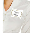 Avery Self Adhesive Flexible Name Badge, Gold Flourish Border, 40 Pack-Paper