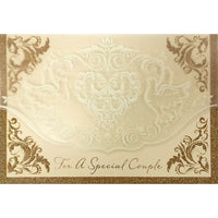Rosedale 5-1/2" x 8" For A Special Couple Wedding Greeting Cards And Envelopes, 6 Pack (19931)-Printed on premium uncoated card stock