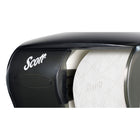 Scott Essential Single Roll Toilet Paper Dispenser - Black-Dispenser measures 11.0" x 7.63" x 6.0"