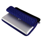 Vangoddy 15.6" Microsuede Laptop Sleeve - Blue-External case dimensions 16" x 11.25"
