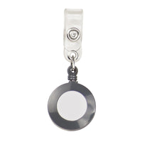 GBC Retractable Badge Reel - Grey-Retractable badge reel