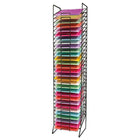 Eddie's Hang-Up Display Ltd. Scrap Book Paper Rack, 30 Slots, Black (214950)-Metal scrap booking rack has 30 slots for organizing supplies
