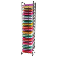 Eddie's Hang-Up Display Ltd. Scrap Book Paper Rack, 30 Slots, Black (214950)-Metal scrap booking rack has 30 slots for organizing supplies