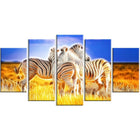 Designart Zebra Duo on Canvas, Multiple Sizes, (PT2442-373)-Print