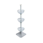 Azar Displays 3-Tiered 14" Bowl Floor Display (751403)-Display fixture