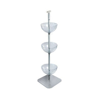 Azar Displays 3-Tiered 14" Bowl Floor Display (751403)-Display fixture