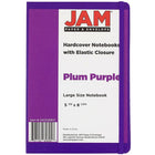 JAM Paper Hardcover Lined Notebook with Elastic Closure, Large, 5.88 x 8.5 Journal, Plum Purple, 2/Pack (340528857g)-Sold Individually