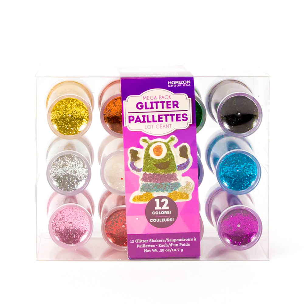 【新品未使用andequal】glitter set Horizon Group USA Mega Pack Glitter - 12 Color Pack | staples.ca