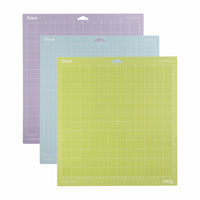 Cricut Cutting Mat Variety - 12" x 12" - 3 Pack-3 reusable machine mats 12" x 12" (30.5 cm x 30.5 cm)