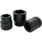 Gray Tools 19mm X 1" Drive, 6 Point Standard Length, Impact Socket-Size: 19mm