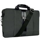 Vangoddy Laptop Shoulder Bag 15" - Grey/Black-Exterior dimensions: 18" L x 3-5" W x 14.75" H. Interior dimensions: 16" L x 2-3" W x 12" H