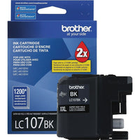 Brother LC107 Black Ink Cartridge, Extra High Yield (LC107BKS)-Super high-yield ink cartridge, up to 1200 pages