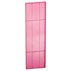 Azar Displays 44" x 13.5" Pegboard 1-Sided Wall Panel, Translucent Pink, 2 Pack-For use with flat surface