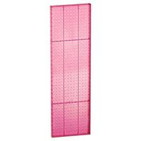 Azar Displays 44" x 13.5" Pegboard 1-Sided Wall Panel, Translucent Pink, 2 Pack-For use with flat surface