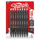 Sharpie S-Gel Gel Pen - 0.7mm - Assorted Coulours - 8 Pack-Gel pen