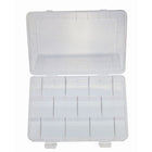 HVTools Electronic Component Box, 8" x 6" x 2", Clear-HV Tools Electronic Component Box