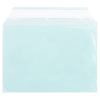 JAM Paper Cello Sleeves, A7, 5 1/16 x 7 3/16, Aqua Blue, 100 Pack (2785503)-Weight: 0-1/2 lbs