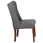 Flash Furniture HERCULES Preston Series Tufted Parsons Chair - Grey Fabric - 2 Pack-Button Tufted Panel Back
