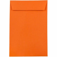 JAM Paper 6" x 9" Open End Catalog Coloured Envelopes - Orange Recycled - 25 Pack -Colour: Orange