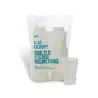 Perk 12 oz. Plastic Cold Cups - Clear - 50 Pack-Cold cups for convenient holding of cold beverages