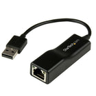 StarTech USB 2.0 to 10/100 Mbps Ethernet Network Adapter Dongle-Avoid crowded connections with the integrated USB cable