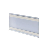 Azar Displays 4" x 6" Plastic Adhesive-Back C-Channel Nameplates, Clear, 10 Pack (199613)-Great for offices, schools, business and much more