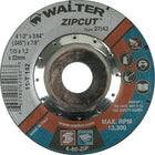 Walter Surface Technologies Zipcut Right Angle Grinder Reinforced Cut-Off Wheels, 5" x 3/64", 7/8" Arbor - 12 Pack-Abrasive Material: Aluminum Oxide
