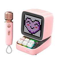 Divoom Ditoo Retro Pixel Art Game Bluetooth Speaker with 16X16 LED App Controlled Front Screen - Pink-Fun Gadget to Kill Boredom at home : Easy to create pixel art design at your finger tip or you can access over 1000+ designer in our free pixel art community from our Divoom app. You can chat, comment, and make friends with other artists