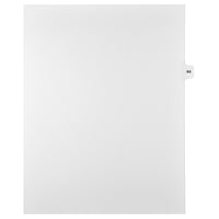 Mark Maker Legal Tabs - Letter Size - White - 1/15th cut - 25 tabs per package - 5 packages Pack - Number 95-White Single Tabs