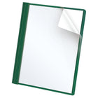 Oxford Report Cover - Letter Size - Hunter Green-Clear front report covers showcase the title page of your research or report; the perfect add for your school supplies list