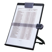 DAC EH-17004-BLK Euroholder Easel Copyholder, Letter Size, Black-Ergonomic curve provides correct reading angle