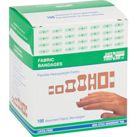 Safecross Fabric Bandages, 500 Pack-Length: Assorted