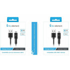 Blu Element Braided Charge/SyncUSB-C 4ft Zebra (B4TCZB)-USB 2.0 for fast synchronization