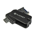 PLATINET 4-in-1 8 GB microSDHC + USB Card Reader + microUSB Card Reader + SD Adapter-8GB MicroSDHC card