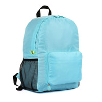 PACK N FOLD 50708 Foldable Lightweight Water-Resistant Backpack, Blue-Foldable portable backpack