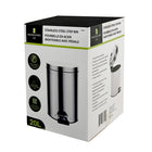 Modern Homes Stainless Steel Garbage Can - 20L-Non slip, non marking base