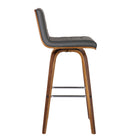 Armen Living Vienna 26" Counter-Height Bar Stool - Grey-Weight Capacity: 250 lb.