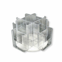 Azar Displays Revolving Counter Display, 8 Pockets (252805)-Clear Acrylic