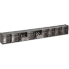 Quantum Storage Systems Tip-Out Bins Modular Storage System - 23-5/8"W x 2-1/2"D x 3-1/8"H - 9 Drawers - 2 Pack-No. of Bin Compartments 9