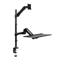 TygerClaw Monitor Sit-Stand Workstation (TYDS14011)-Holds most 13 in. to 27 in. monitors up to 19 lb.
