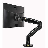 North Bayou 22"-35" Gas Strut Monitor Desktop Mount with USB Port - F100A-Compatible: 22" - 35"
