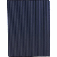 JAM Paper Corrugated Fluted Folders, Navy Blue, 100 Pack (87496B100)-Navy blue