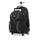 SWISSGEAR Wheeled 15.6" Laptop Backpack - Black-Padded shoulder straps have a breathable top layer