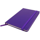 JAM Paper Hardcover Lined Notebook With Elastic Closure, Travel Size, 4 x 6 Journal, Plum Purple, 2/Pack (340528851g)-Sold Individually