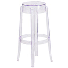 Flash Furniture 29.75" High Transparent Barstool-Contemporary Style Stool