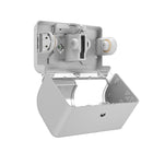 Kimberly-Clark Professional ICON Coreless Standard Roll Toilet Paper Dispenser 2 Roll Horizontal - Warm Marble Design Faceplate-Custom mounting bracket with built-in level for easy installation.