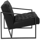 Flash Furniture HERCULES Madison Series Black Leather Tufted Lounge Chair-Slanted Arms