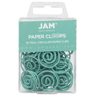 JAM Paper Circular Coloured Papercloops, Teal, 50 Pack (21832066)-Size: 1 Inch (Diameter)